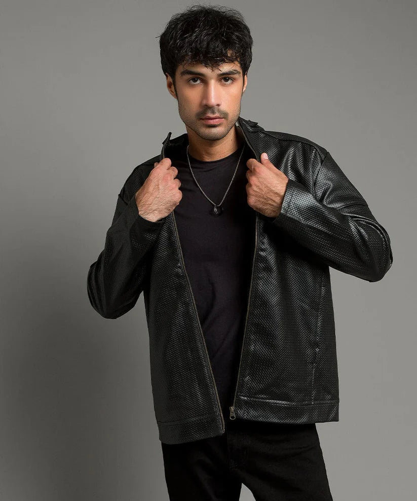 Leather Jacket - Tex Black