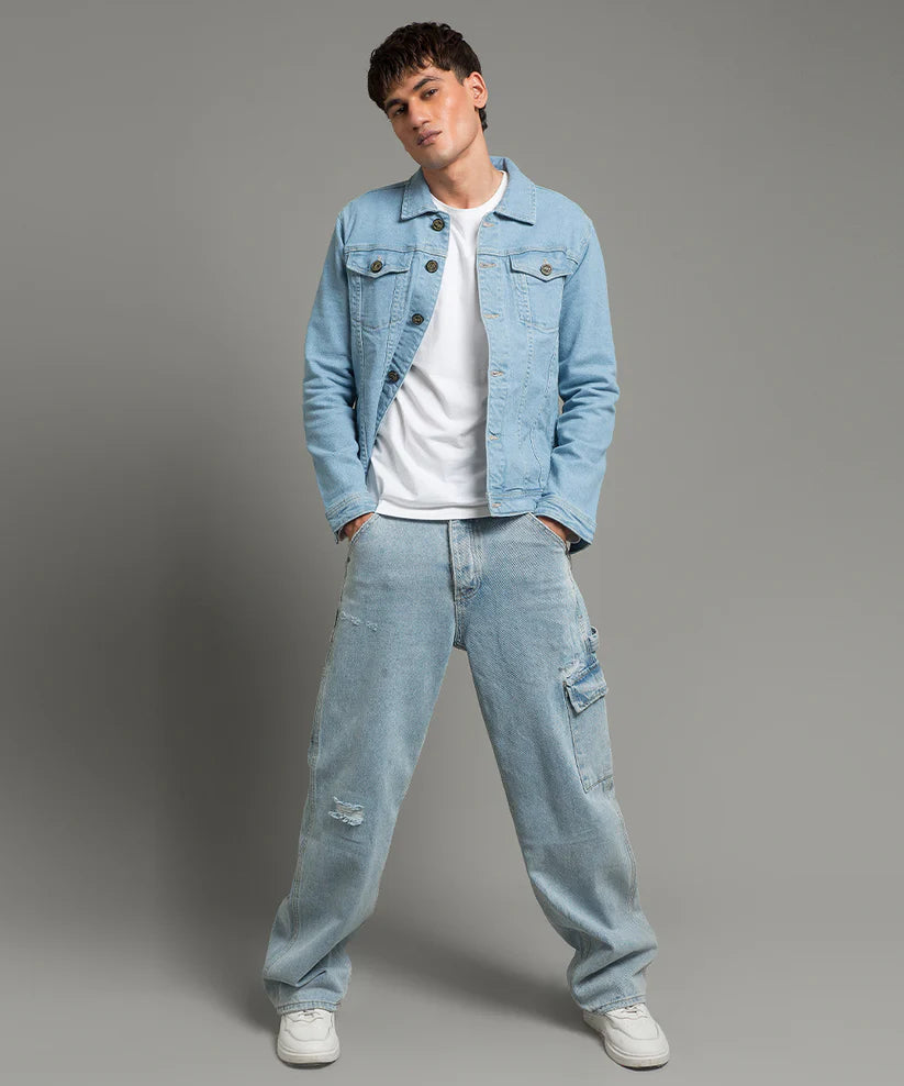 Denim Jacket - Ice Blue