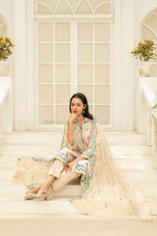 Elisol 3pcs Semi-Stitched Fancy Emb Lawn [D-4396]