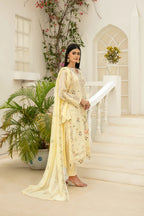 Elisol 3pcs Semi-Stitched Fancy Emb Lawn [D-4401]