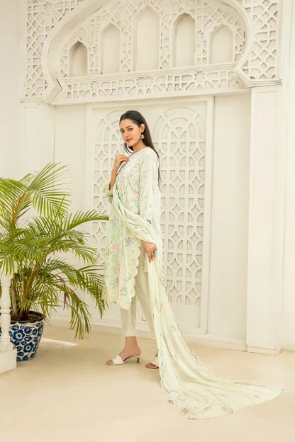 Elisol 3pcs Semi-Stitched Fancy Emb Lawn [D-4399]