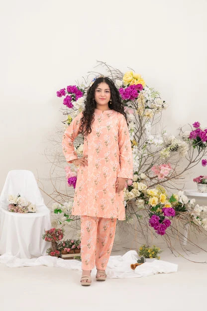 Nanhi Saheli 2pcs Stitched Printed Swiss [D-3813]