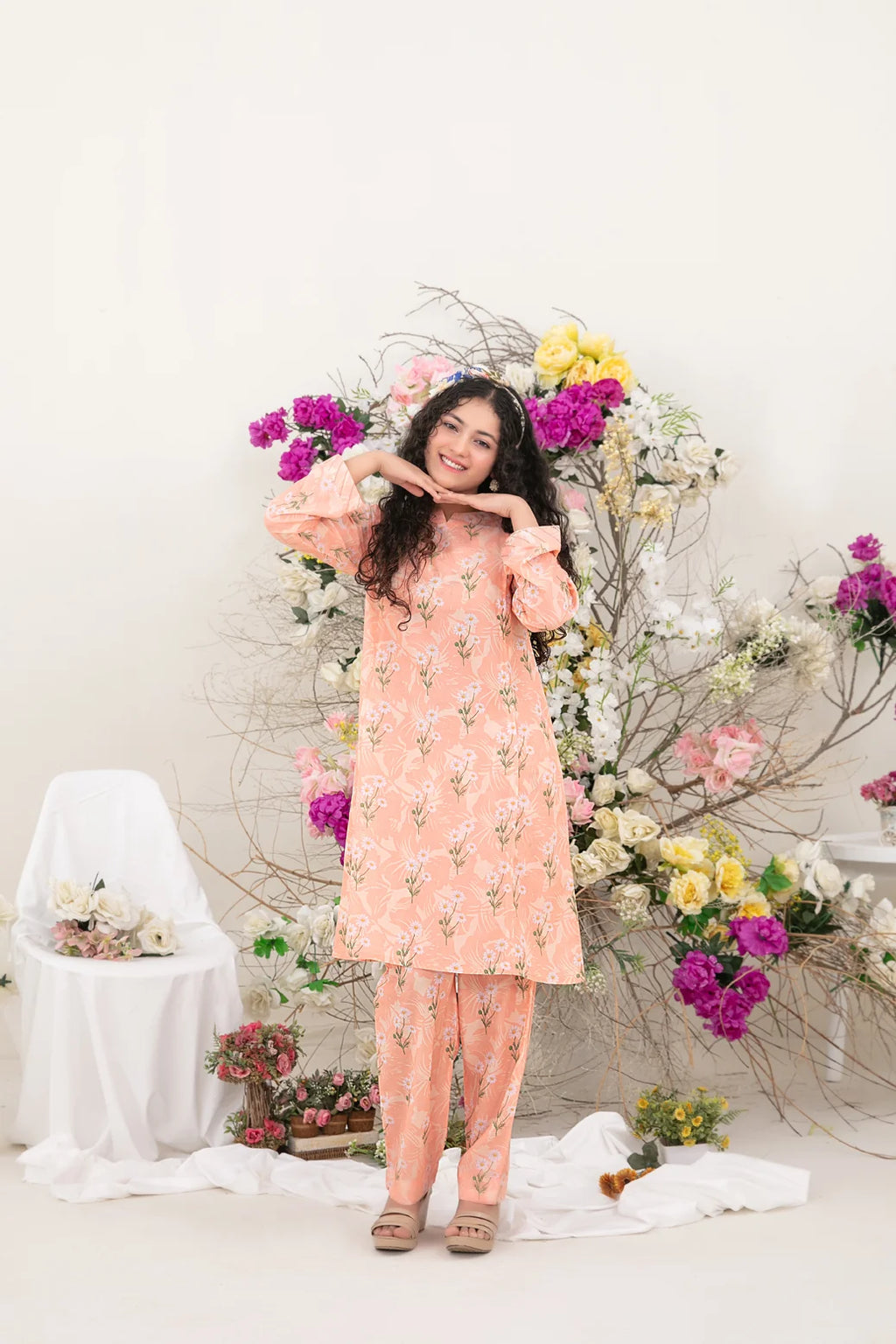 Nanhi Saheli 2pcs Stitched Printed Swiss [D-3813]