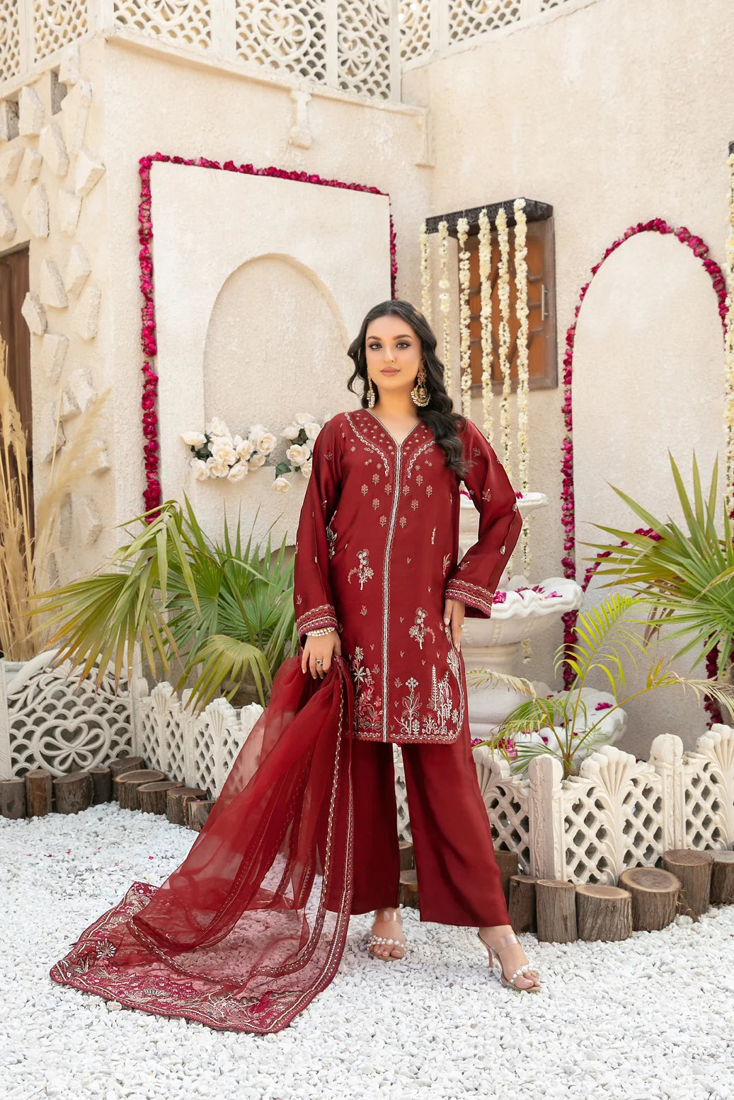 TK-107 SHEESHAA SILK 3 PCs SET