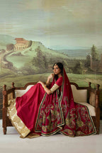 Gul-e-Rani - Pink Embroidered Luxury Shawl - Buy Online Pakistan
