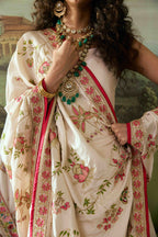 Chintz White - White Embroidered Luxury Shawl - Buy Online Pakistan