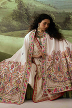 Kashmiri - Red Embroidered Luxury Shawl - Buy Online Pakistan
