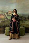 Chintz Noir - Handcrafted Raw Silk Shawl by Vashah - Shopping Karado