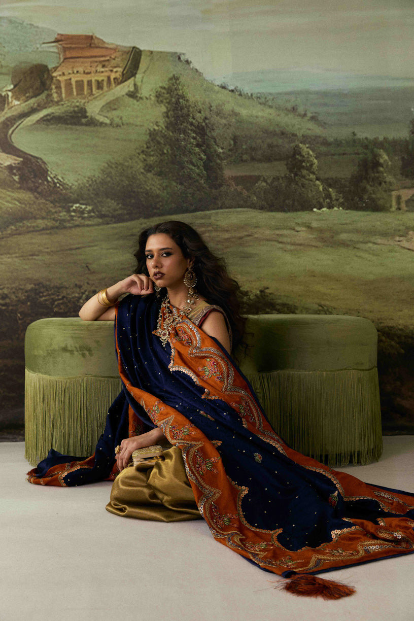 Nafees - Handcrafted Silk Shawl by Vashah - Shopping Karado