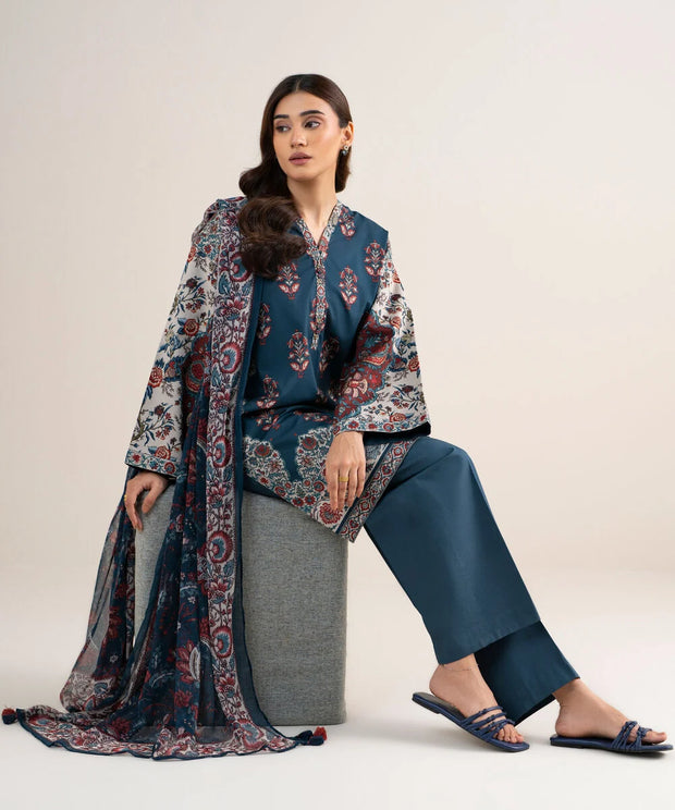 3 Piece - Printed Lawn Suit