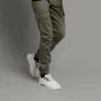 Men'S Cargo Trousers - Green Lwr-0486 - Green - View 4