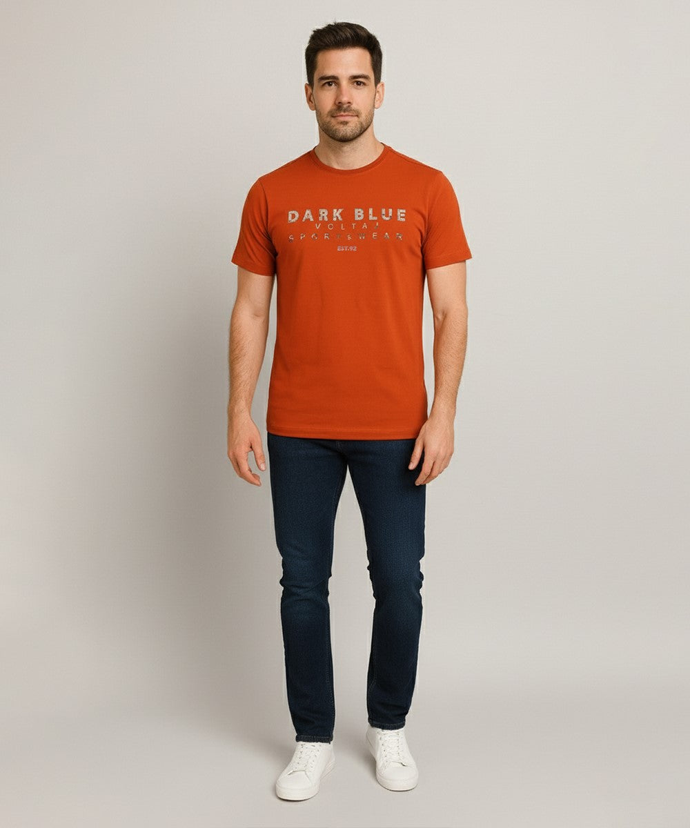 Men’S T-Shirt – Orange Tsh-5879 - Orange - View 1