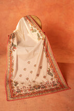 JHARONKA - Handcrafted Raw Silk Shawl by Vashah - Shopping Karado