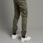 Men'S Cargo Trousers - Green Lwr-0486 - Green - View 3
