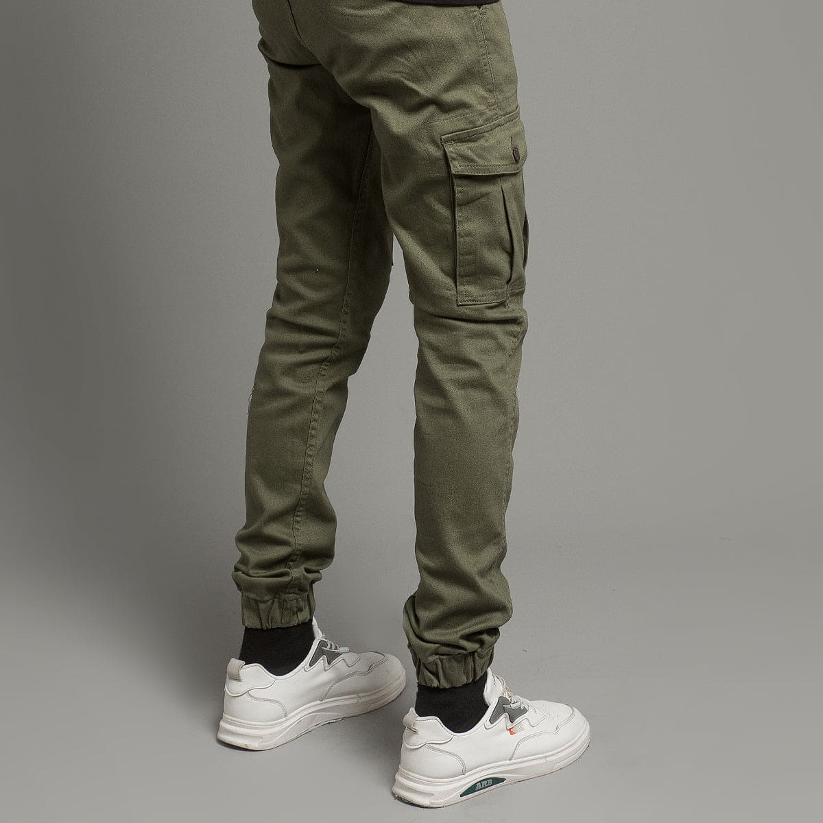 Men'S Cargo Trousers - Green Lwr-0486 - Green - View 3