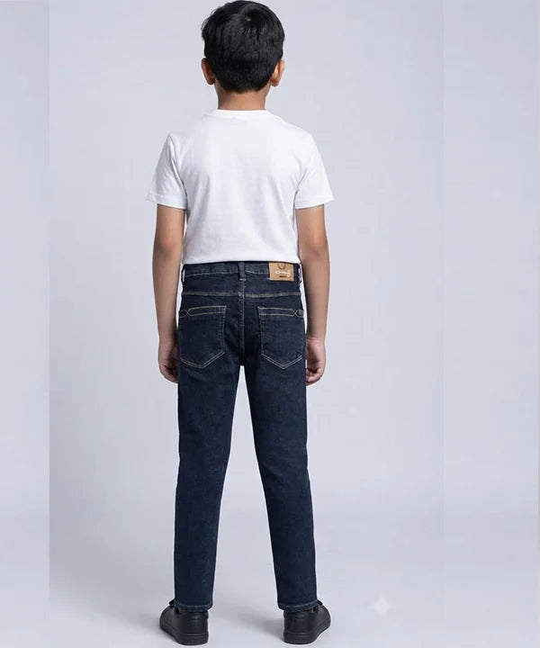 Boys Navy Stretch Denim Jeans- Bjp-0290