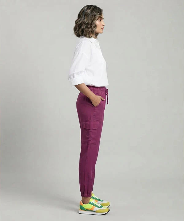 Women's Western PERSIAN RED Jogger Trousers LLW-0004