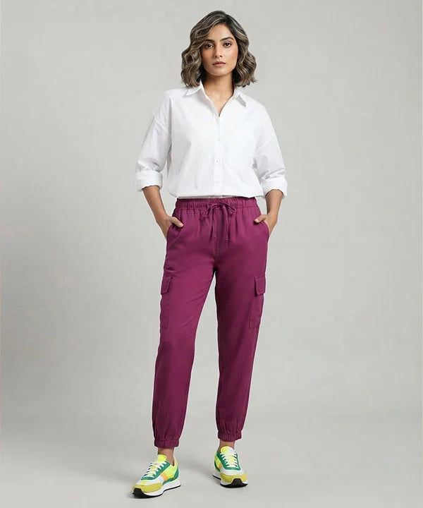 Women's Western PERSIAN RED Jogger Trousers LLW-0004