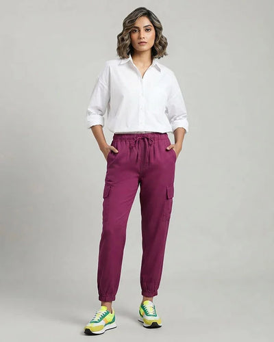 Women's Western PERSIAN RED Jogger Trousers LLW-0004