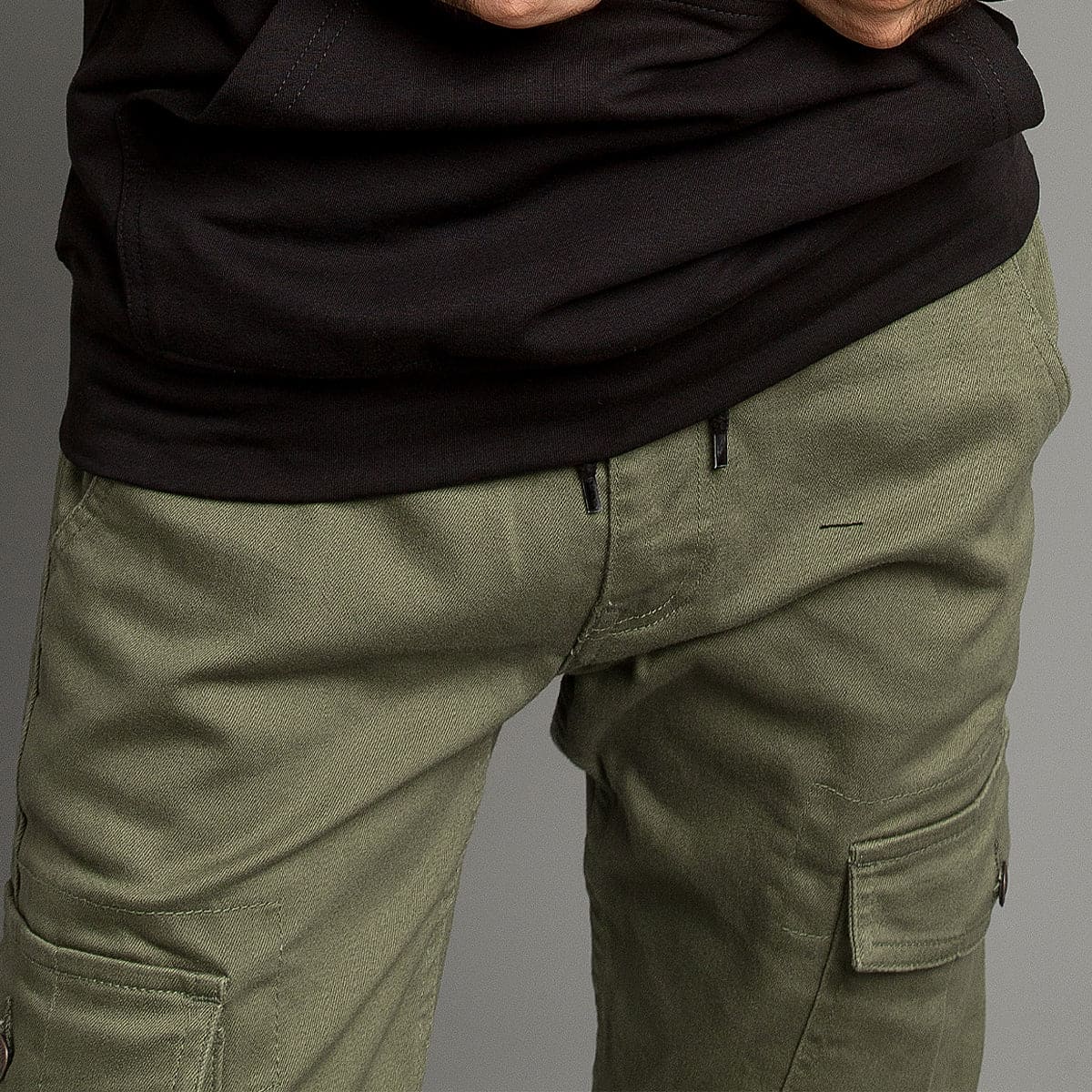 Men'S Cargo Trousers - Green Lwr-0486 - Green - View 2