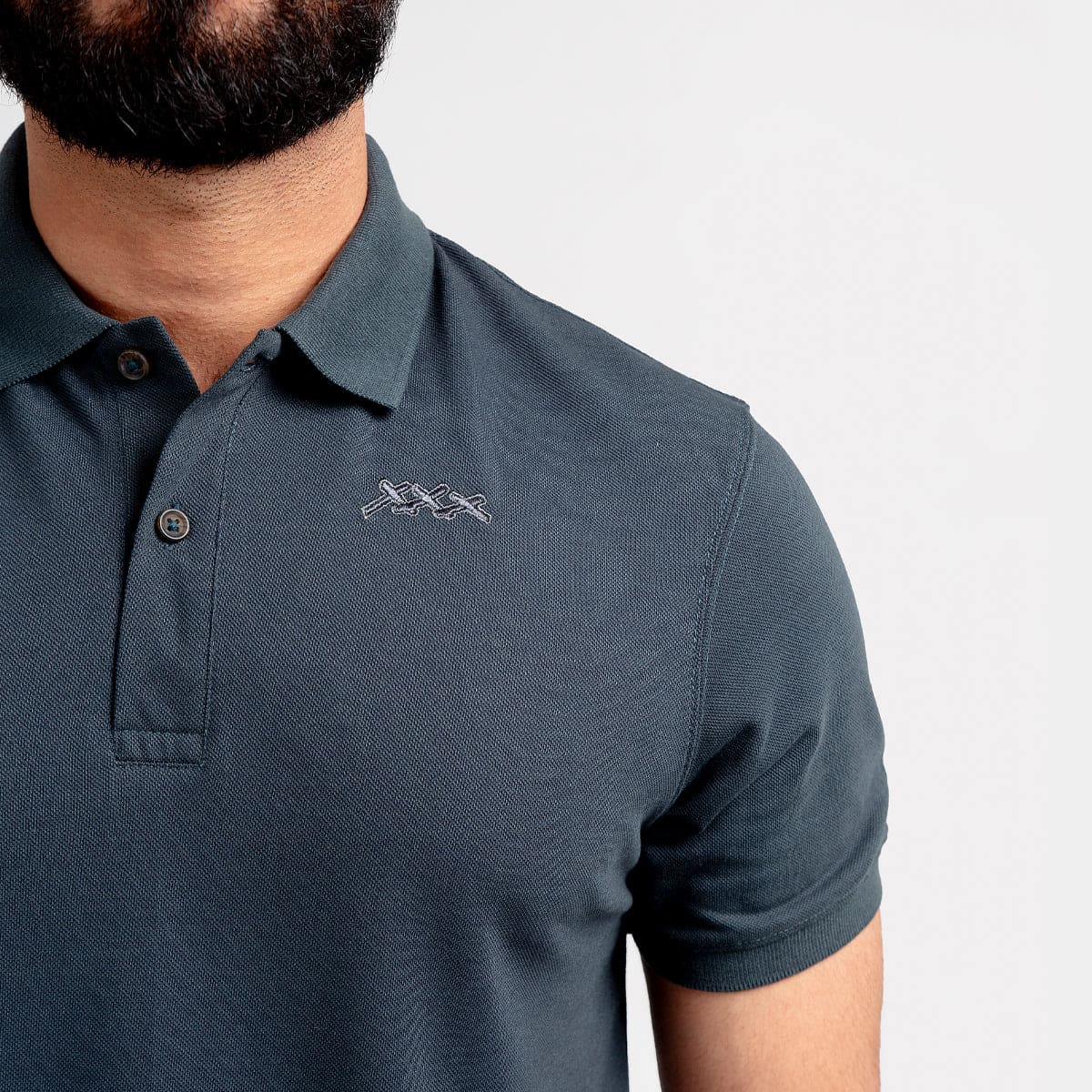 Men'S Polo T-Shirt Night Green Tsh-5519 - Green - View 3
