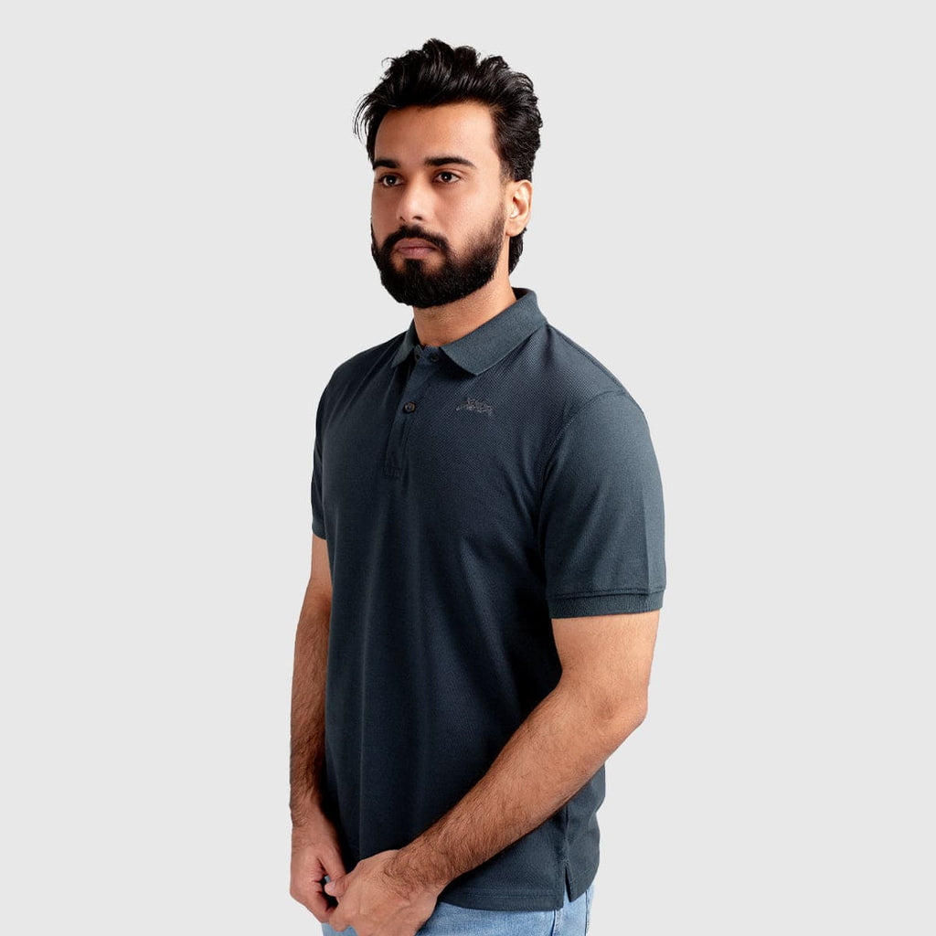 Men'S Polo T-Shirt Night Green Tsh-5519 - Green - View 2