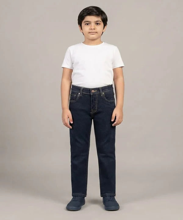 Boys Navy Stretch Denim Jeans- Bjp-0290