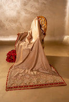 Baad E Saba Shawl - Handcrafted Organza Shawl by Vashah - Shopping Karado