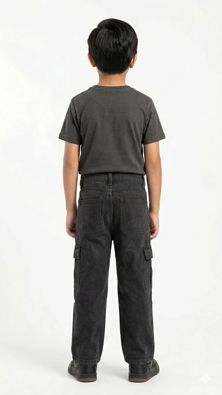 Boys 6 Pocket Baggy Denim Jeans BJP-0310