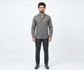 Men's Casual Shirt - Shc-1062 Dotted Grey