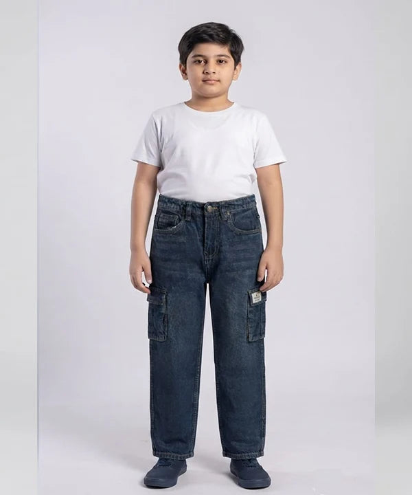 Boys 6 Pocket Baggy Denim Jeans- Bjp-0312