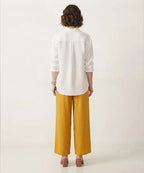 Women's Western Casual Mustard Palazzo Trousers LPZ-0061