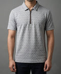 Men'S T-Shirt Collar Grey Tsh-7022 - Grey - View 1