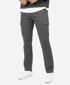 Men'S Cotton Pant 6 Pocket - Greyish Purple Cp-0543 - Grey - View 1