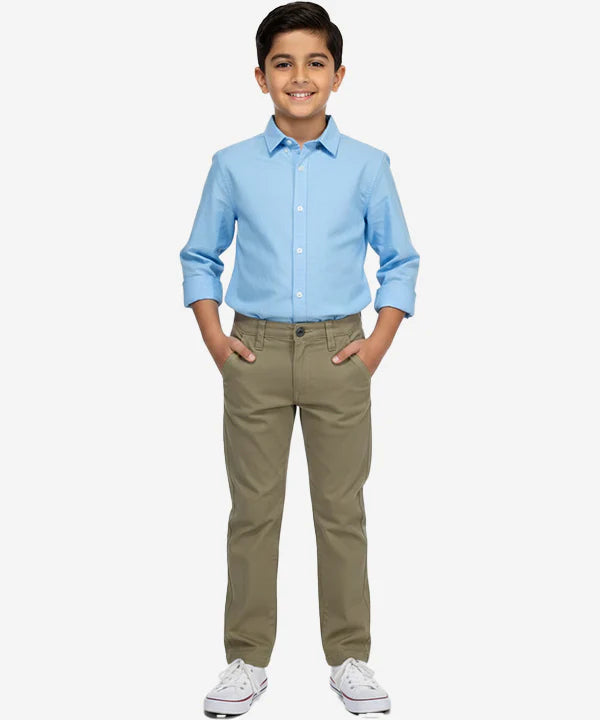 Kids Cotton Chino Pant - Bcp-0043 Beige