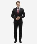 Formal Suit Gst-0127 Texture Black - Black - View 1
