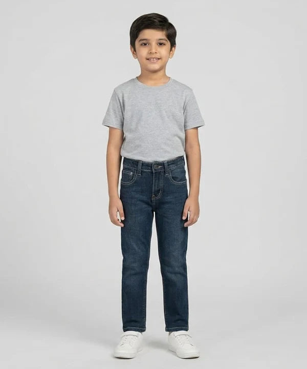 Boys Greenish Stretch Denim Jeans- Bjp-0309