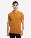Men'S T-Shirt Texture Collar Camel Tsh-5906 -  - View 1