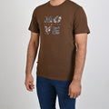 Mens T-Shirt - Brown Tsh-5351 - Brown - View 1