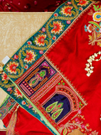 Bano - Shawl - Red Embroidered Luxury Shawl - Buy Online Pakistan