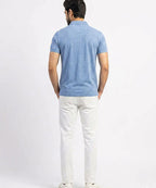 A|X Logo Self-Textured Basic Polo T-Shirt TSH-7163 R-Blue