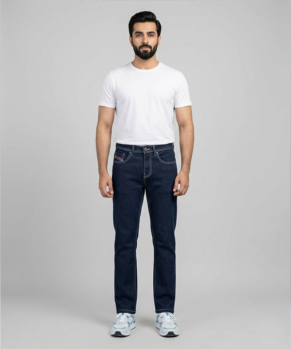 Men's Denim Smart Baggy- JP-2206 Navy - Navy - View 1