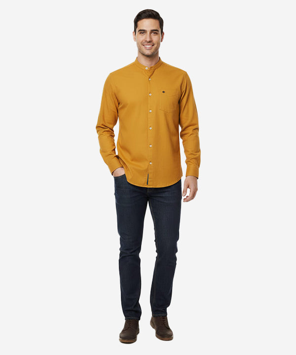 Men's Casual Shirt - Yellow Shc-1691 - Yellow - View 1