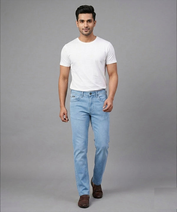 Men's Denim Tailored Fit- JP 2201 Light Blue - Blue - View 1