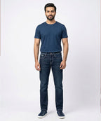 Men's Denim Straight Fit- Jp-2232 N-Blue - Blue - View 1
