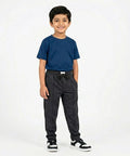 Kids Smart Baggy stretchable premium trouser Black Texture BLW-0136