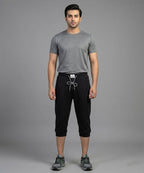 Men'S Sports Knit Black Short- Br-0100 - Black - View 1
