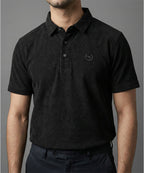 Men'S T-Shirt Collar Black Tsh-5923 - Black - View 1