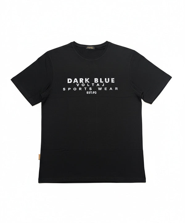 Men’S Graphic T-Shirt – Black Tsh-5879 - Black - View 3