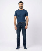 Men's Denim Straight Fit- Blue JP-2232 - Blue - View 1